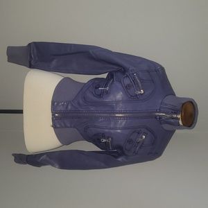 Purple leather like Jacket (NOT leather)